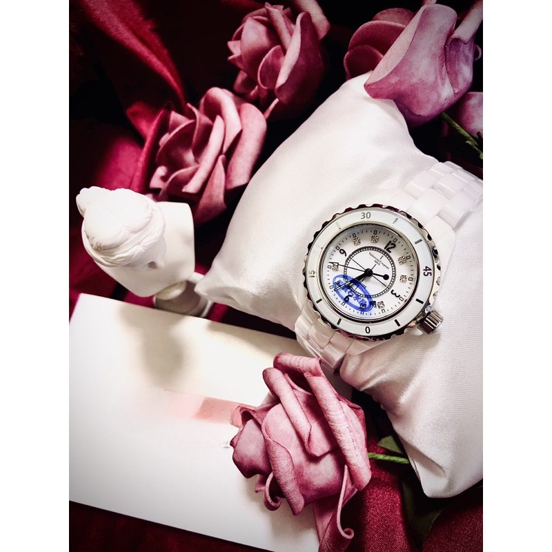 Preferred [Valentino Coupeau] Valentino CLASSIC Diamond เต็มรูปแบบเซรามิกแซฟไฟร์คริสตัลใบหน้าชายและห
