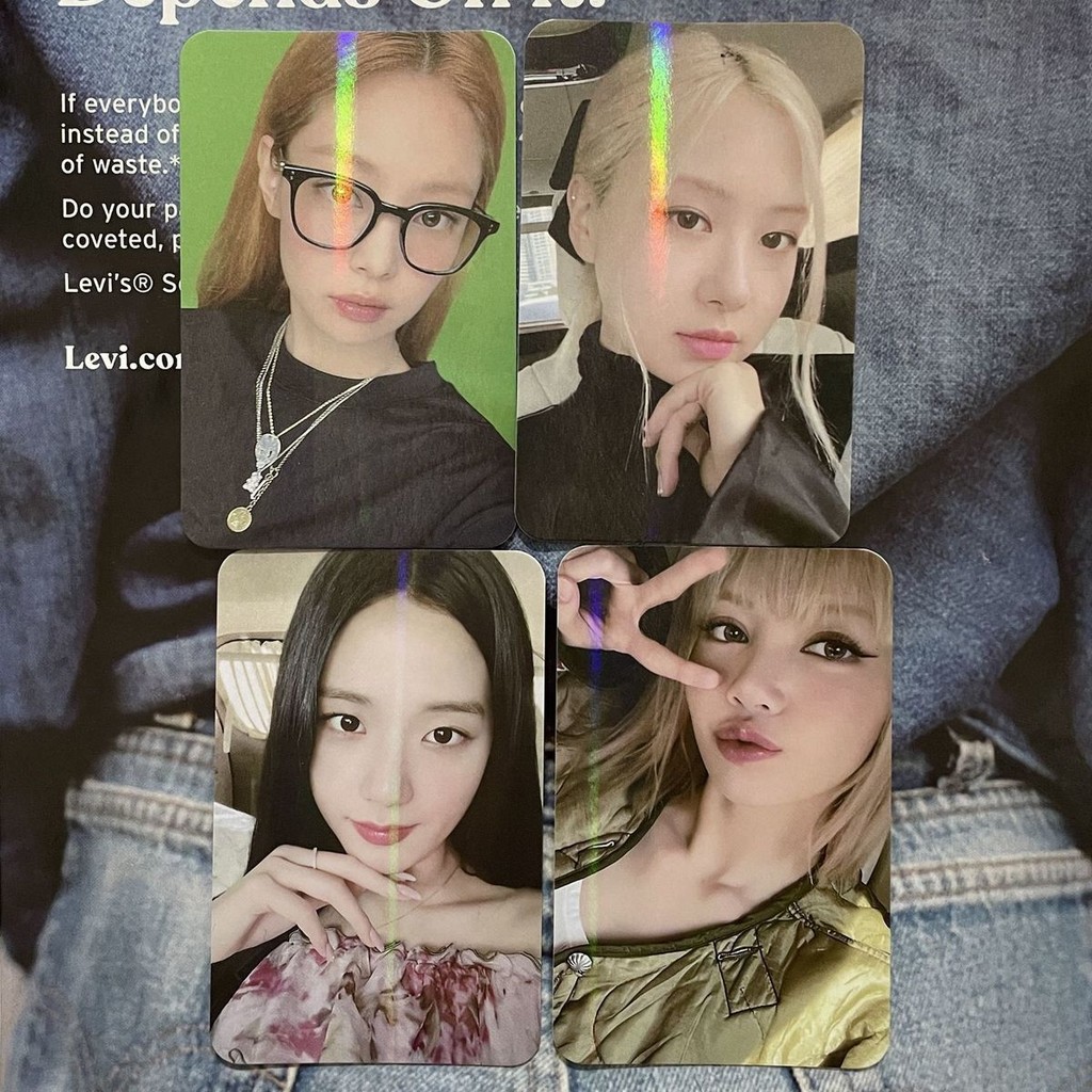Black blackpink weverse Deluxe Membership Team Flesh weverse โฟโต้การ์ดแบบยืดหยุ่น#XK4.14#