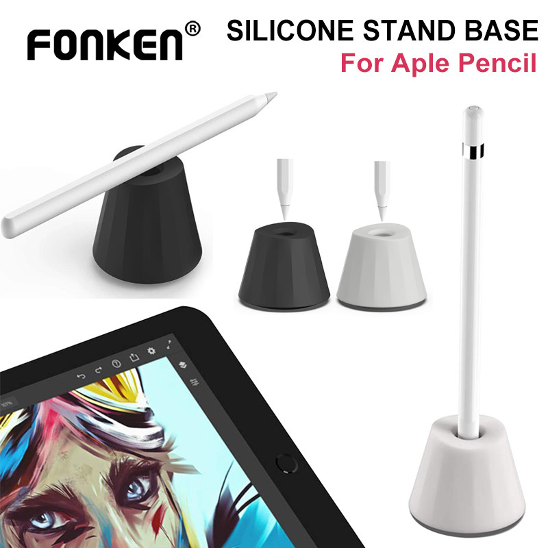 Fonken ขาตั้งซิลิโคนฐาน Mount Stylus ผู้ถือโต๊ะอุปกรณ์เสริมขาตั้งสถานี Dock สําหรับดินสอ Aple