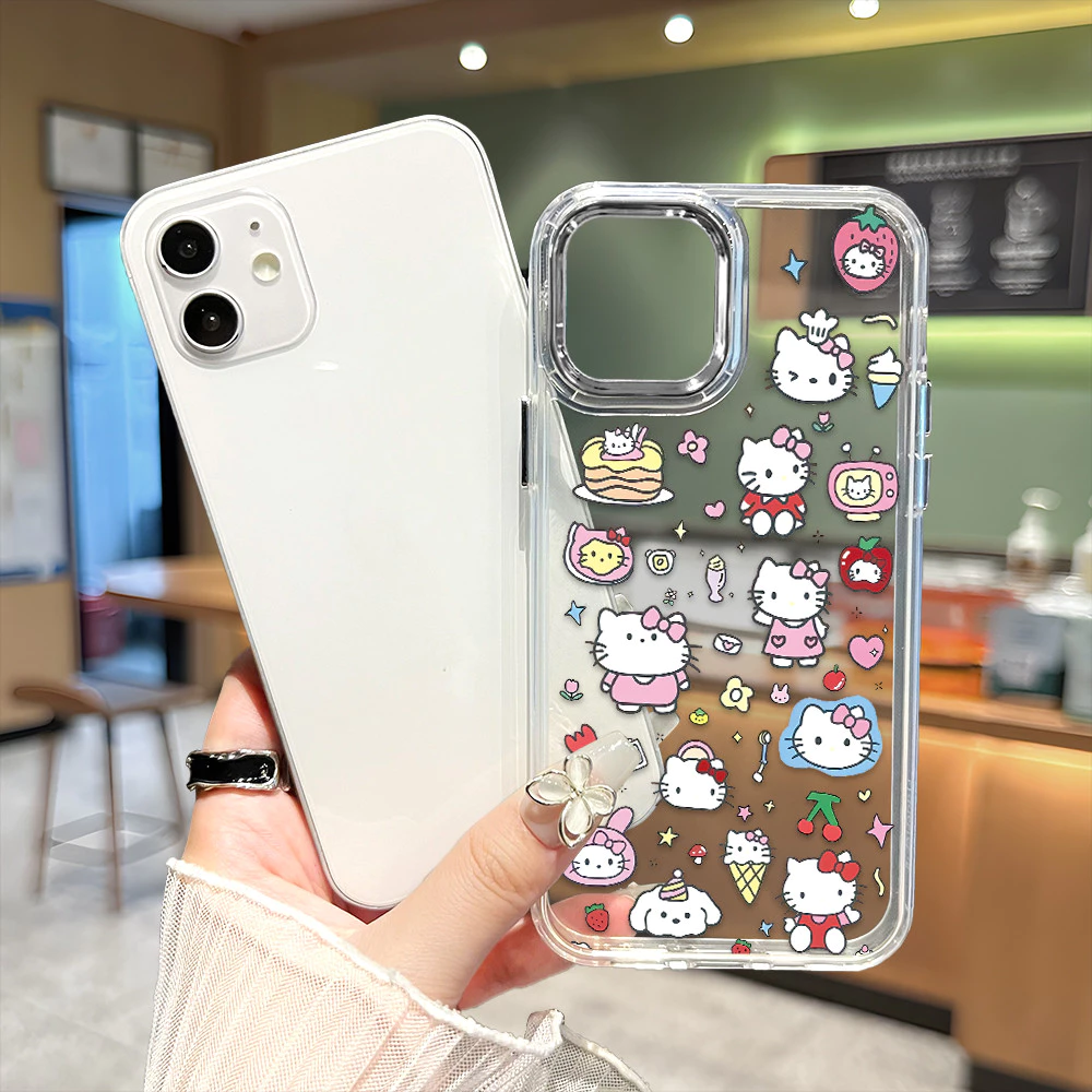 iPhone 16 15 14 13 12 11 8 7 6 X XS XR SE Plus Pro Max 2020 2022 Apple กรอบรูปโลหะ เคสไอโฟน เคสเมท JSXK สายแพร แบบใส thumbnail 5