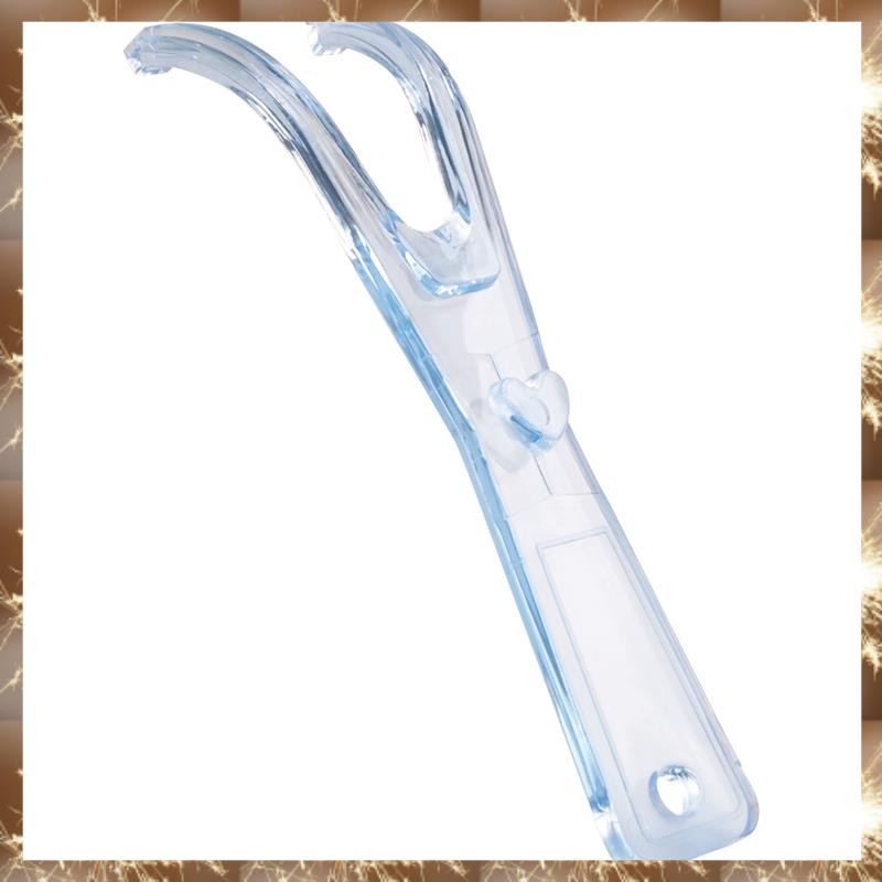 (YN)Dental Floss Holder Aid Oral Picks Tooth Care Interdental สะดวกทําความสะอาดฟันสีฟ้า
