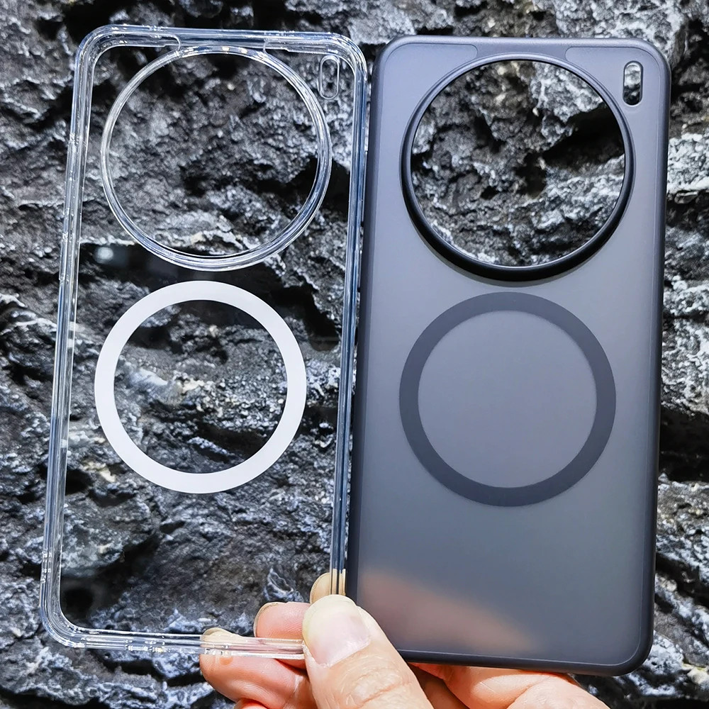 แม่เหล็กแม่เหล็กใส Hard Case สําหรับ Vivo X200S X200 Ultra Pro Mini X100S X100 Pro V30 Pro Magnetic 