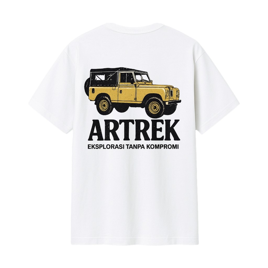 Artrek WHITE TREK ROVER TREKFENDER 90 เสื้อยืด - ลําลองสบาย ๆ BASECAMP GYM OFFICE SCHOOL