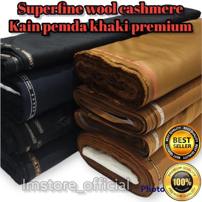 KATUN Khaki ผ้าวูลและผ้าไหมพรีเมียมสุด ผ้าข้าราชการ วัสดุชุดข้าราชการภาค PNS PDH ASN ผ้าคอตตอนพื้นฐา