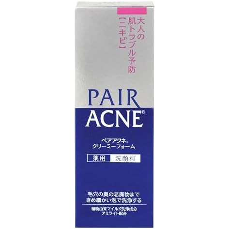 【Direct from Japan】Lion Pair Pair สิวโฟมโฟมทำความสะอาดใบหน้า 80 กรัม (กึ่งยา)