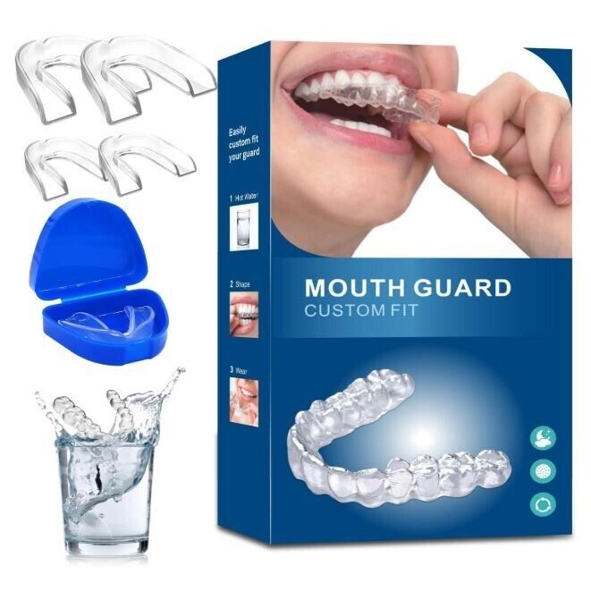 Mouth Guard for Teeth Grinding with Forming Tray, Dental Guard that Easy to Use & Perfect fit, Stops Bruxism Night Guard