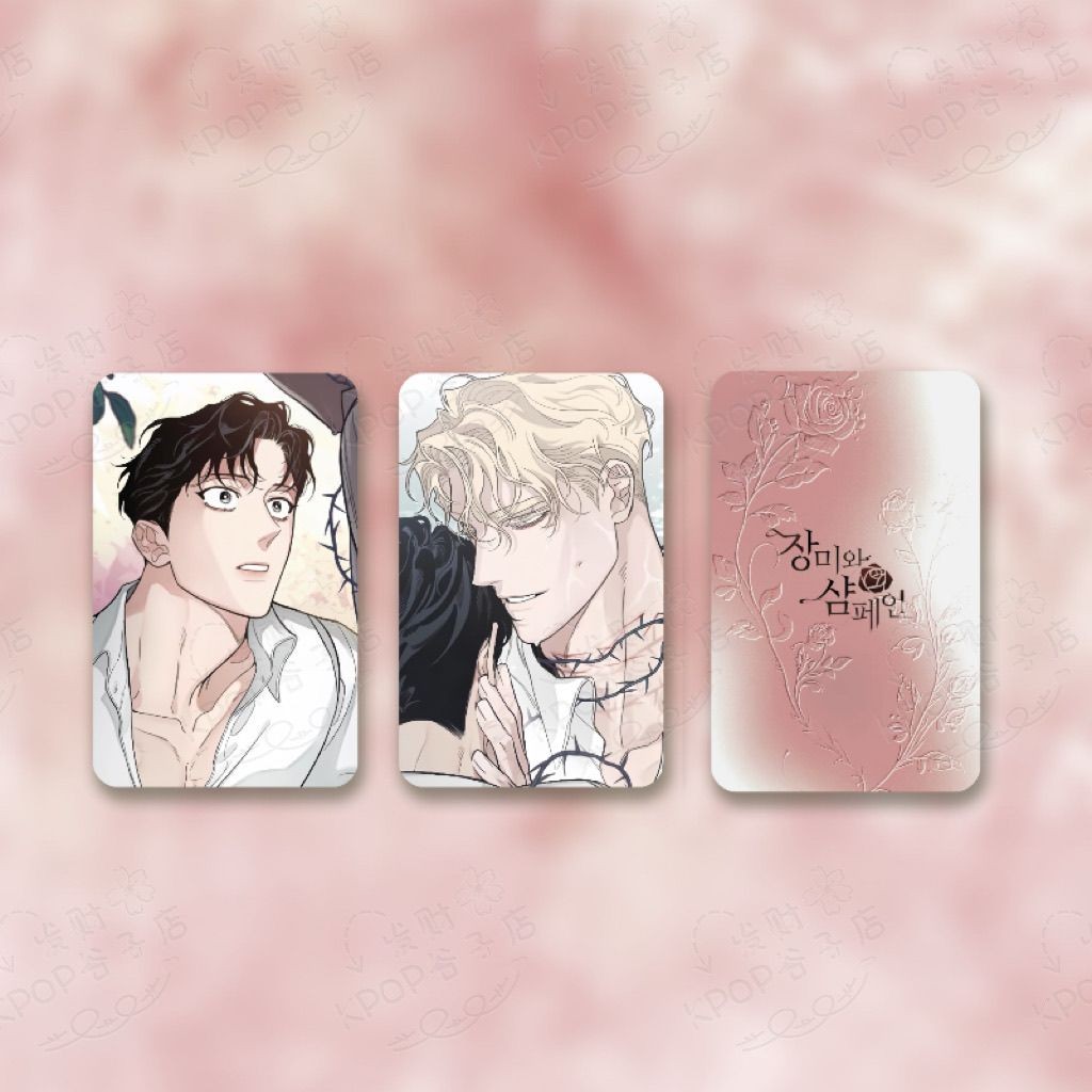 Rose และแชมเปญการ์ดบุ๊คมาร์ค Leewoon หนังสือคลิป Pagination Mark การ์ดอุปกรณ์การเรียน Kawaii เครื่องเขียนนักเรียนน่ารักของขวัญ