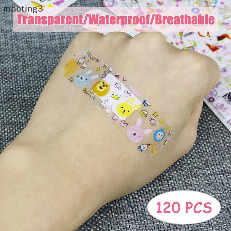 [เหมา] 120 ชิ้นกันน้ําระบายอากาศโปร่งใส Band Aid Hemosis พลาสเตอร์ฉุกเฉิน [MT]