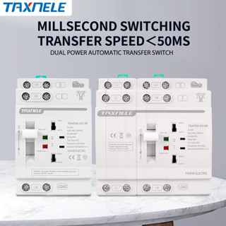 Taxnele Din Rail 63A ATS Dual Power สวิตช์โอนอัตโนมัติสวิตช์…