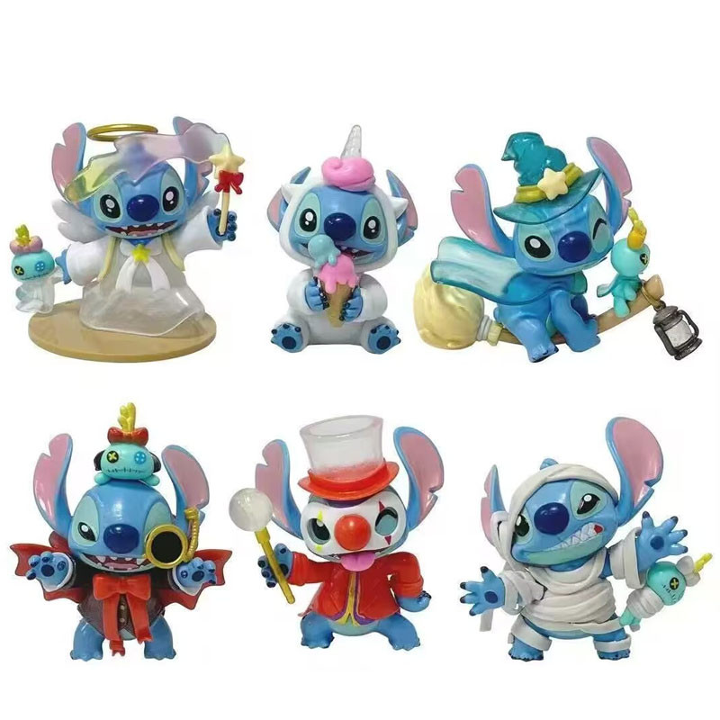 6 ชิ้น 7.5 ซม.9 ซม. Scrump ฤดูร้อนรุ่น Pvc รูปสะสมของเล่นเด็ก