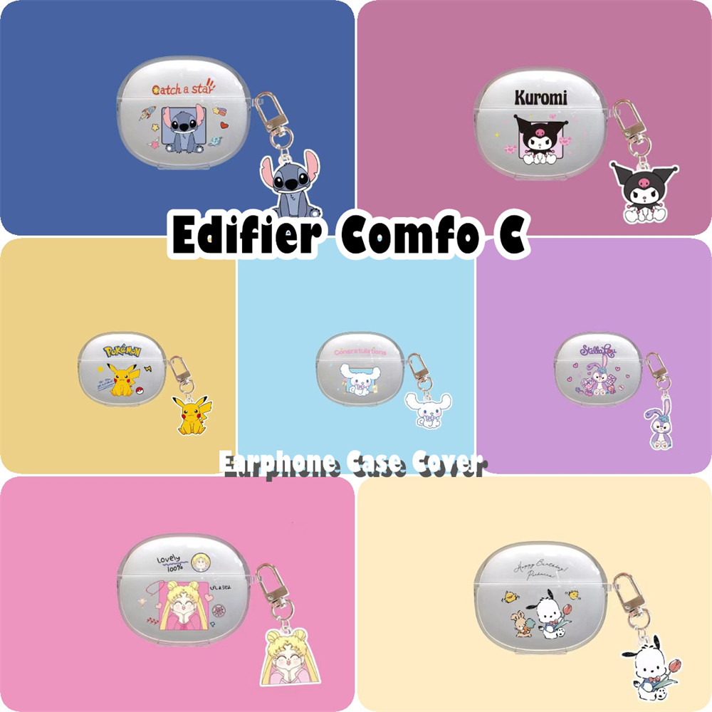 imamuraFor Edifier Comfo C Case Casing Soft Silicone Headphone Case Cartoon Transparent