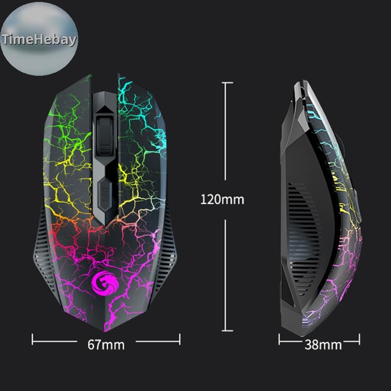 TimeHebay Gaming RGB Backlight เมาส์แบบมีสาย E-Sports เมาส์สําหรับ PC แล็ปท็อป USB เม้าส์สําหรับ Office Studio Gamer EN