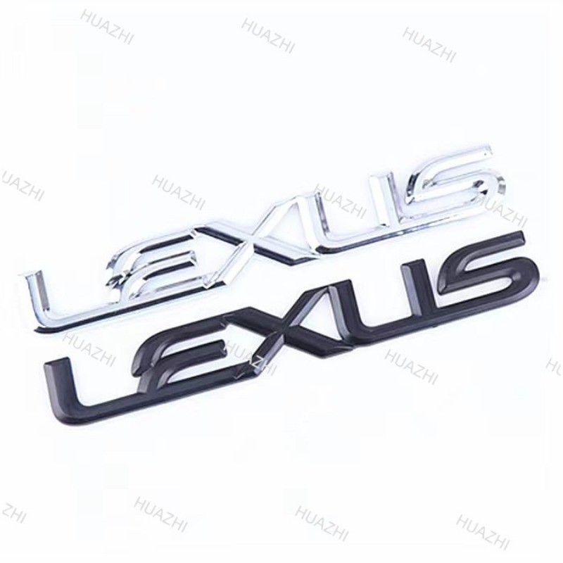 1 x ABS Chrome LEXUS Letter Logo Car Auto Decorative Emblem Badge Sticker Decal สําหรับ LEXUS