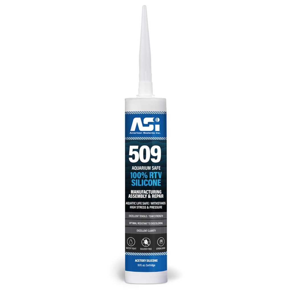 Black Aquarium Silicone Sealant - 10.2 Fluid oz Cartridge AG1E