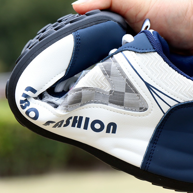 ผู้ชายตาข่ายรองเท้าผ้าใบลื่นรองเท้ากีฬาลําลองที่มีพื้นรองเท้านุ่มสําหรับวิ่ง - รูปที่ 7