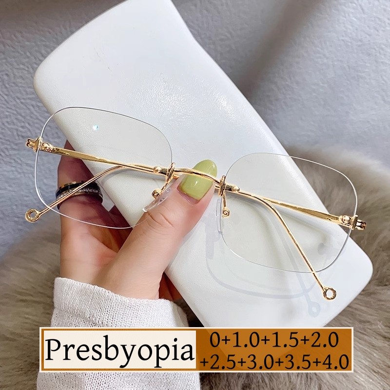 แว่นตาป้องกันแสงสีฟ้าสำหรับสายตายาว แบบพร้อมใส่ อินเทรนด์ สำหรับผู้ชายและผู้หญิง มาในดีกรี +1.0, +1.5, และ +4.0