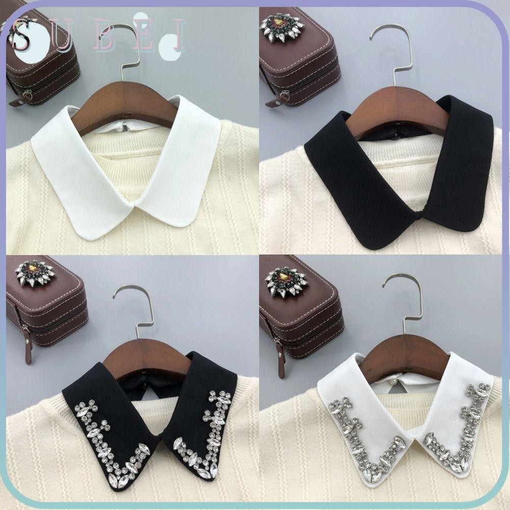 ซูกาลา ปกปลอมวินเทจ ถอดออกได้ สําหรับเสื้อกันหนาวผู้หญิง ตกแต่งเสื้อผ้าคอผูก