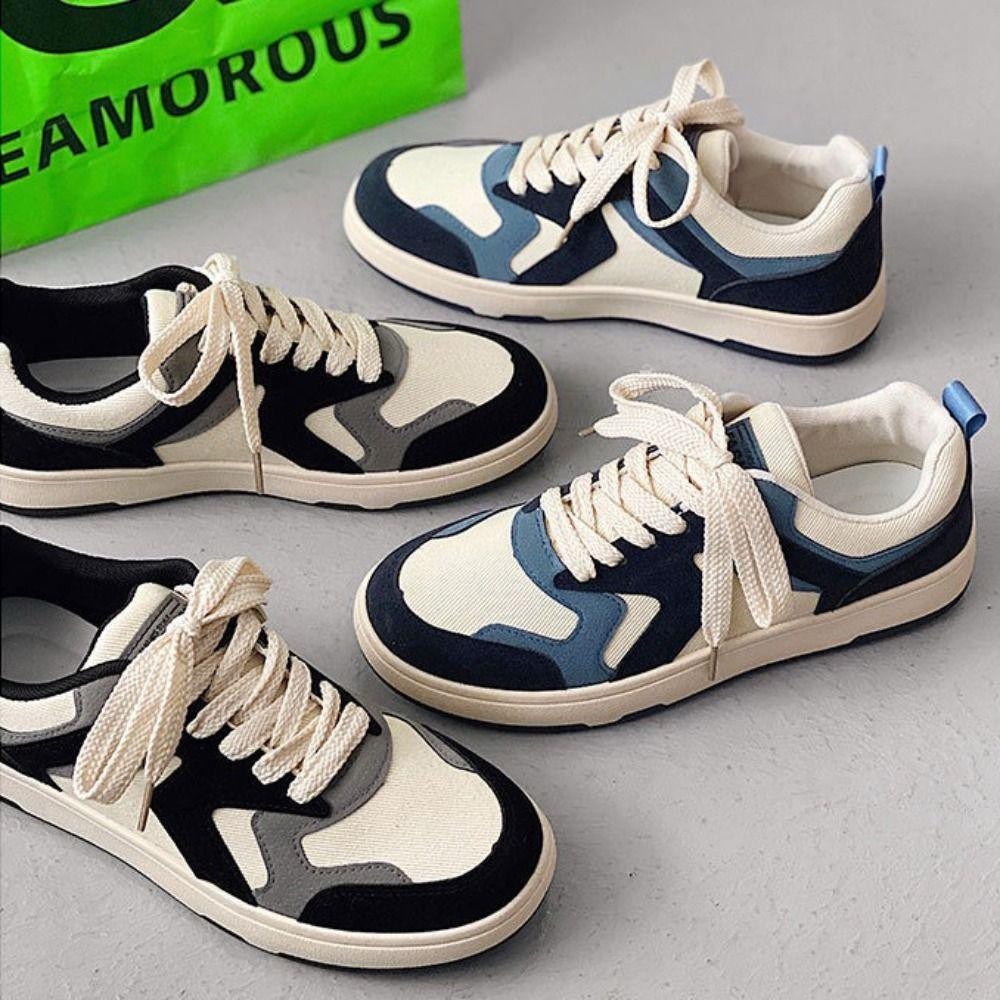 Bottleaccess รองเท้าผ้าใบผู้ชาย, ผ้าใบ All-match Lace-up รองเท้า, แฟชั่นนุ่มสบายรองเท้าลําลอง Man
