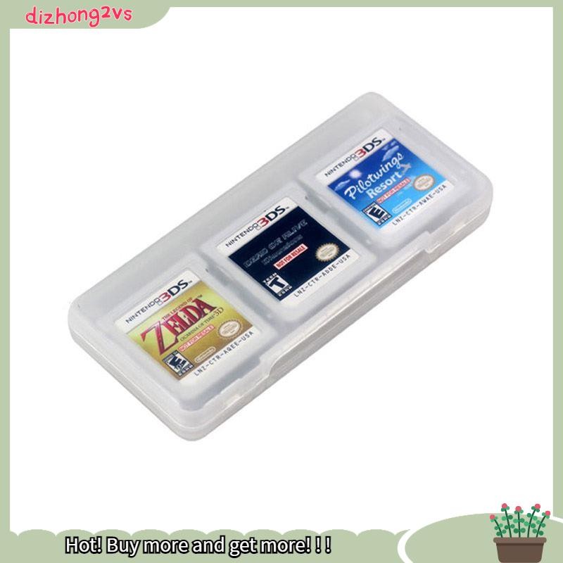 [dizhong2vs]Clear 6 in 1 Game Card Storage Case Box XL LL