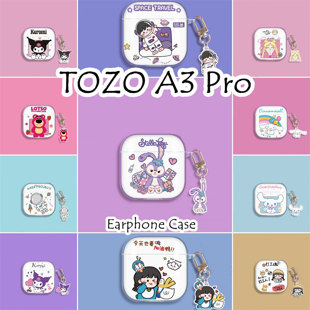 READY STOCK!นําไปใช้กับ TOZO A3 Pro เคส Case เคสหูฟัง การ์ตูนสร้างสรรค์ ซิลิโคนนุ่ม เคส เคสหูฟัง
