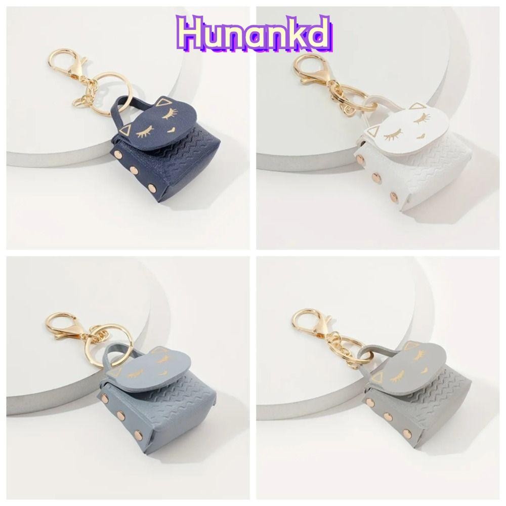 Huan กระเป๋าสตางค์สตรีกระเป๋าใส่เหรียญหนังเทียมขนาดเล็กอินเทรนด์น่ารักแมวเด็กกระเป๋าสตางค์เด็ก