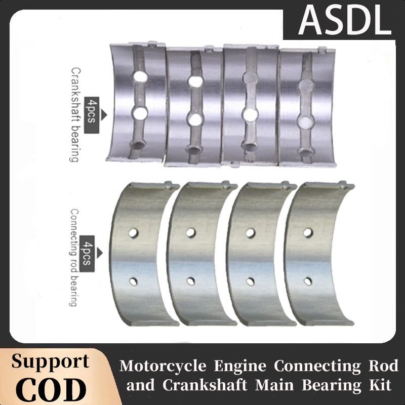 Asdl 8 ชิ้น 32 มิลลิเมตรรถจักรยานยนต์ Con Rod เชื่อมต่อ Rod และ 32 มิลลิเมตรเพลาข้อเหวี่ยงหลักแบริ่ง