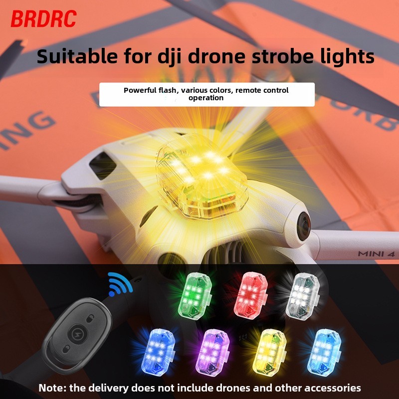 เหมาะสําหรับ DJi Air 3S/NEO/Avata 2/Mini 4K/Mini 4 pro/Mini 3 pro/Mini 2 Se รีโมทคอนโทรล Strobe Light Night Air ไฟเตือนไฟฉายอุปกรณ์เสริม