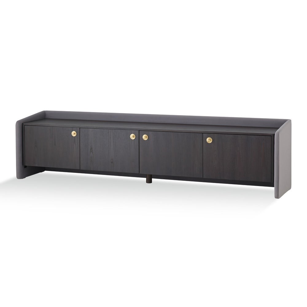 SB Design Square ชั้นวางทีวี KENNETH สีดำ (222x46x56 ซม.)  แบรนด์ DESIGN & DECOR