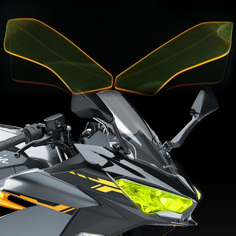 Yไฟหน้ารถจักรยานยนต์Guard Head Light Shieldเลนส์หน้าจอสําหรับZX-6R ZX-25R ZX6R ZX25R ZX 6R 2019-2023