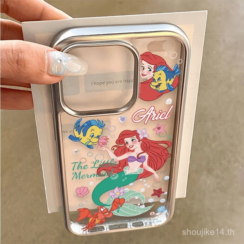 เคสมือถือสำหรับเจ้าหญิงเงือกสำหรับ iphone13 iPhone 14 15promax ชุบ8P เคสป้องกันสร้างสรรค์14 zv8h