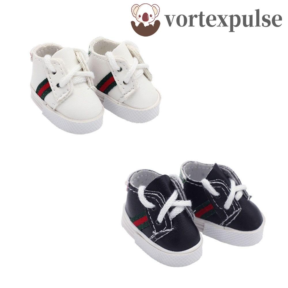 Vortexpulse ตุ๊กตามินิกีฬารองเท้า,รองเท้าผ้าใบคุณภาพสูงLabubu ผ้าใบตุ๊กตารองเท้า,ตุ๊กตากีฬาสวมใส่รองเท้าตุ๊กตา PU รองเท้าการ์ตูนตุ๊กตาเสื้อผ้าของขวัญวันเกิด