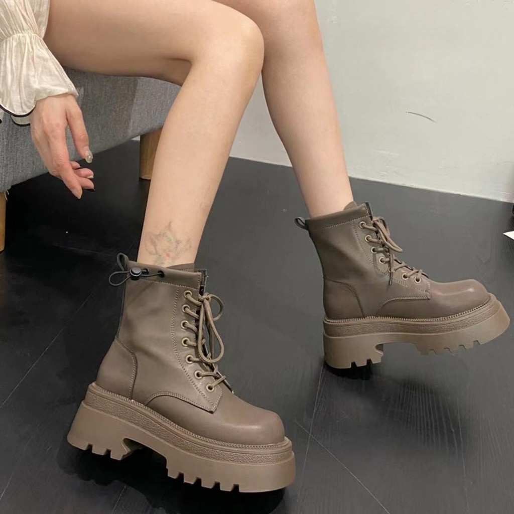Mi Mid-Tube Boots Knight Boots Premium Retro Autumn Casual