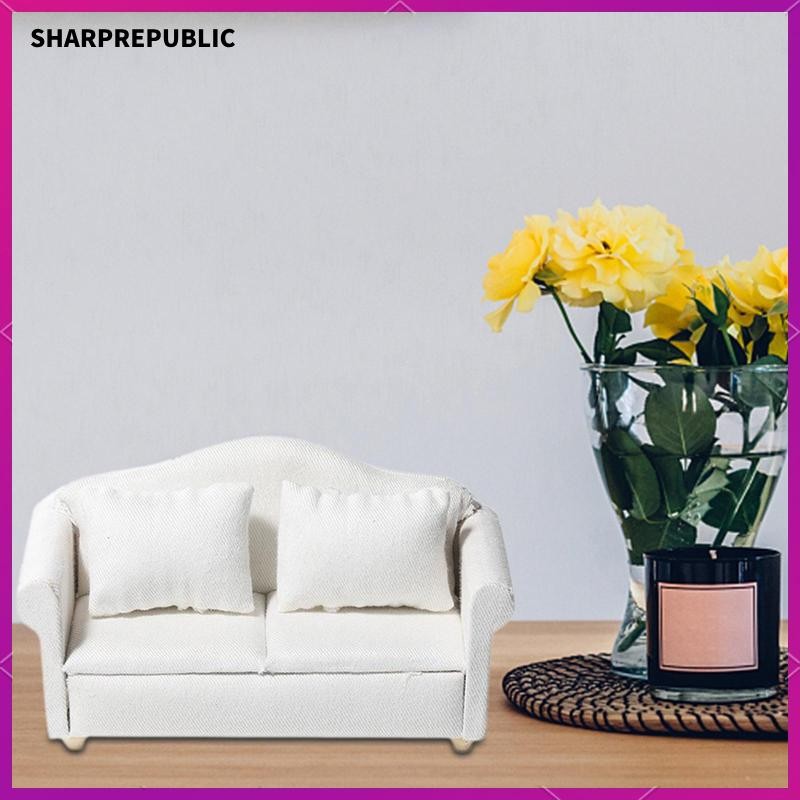 [Sharprepublic ] 1/6 Scale ยาวโซฟาเฟอร ์ นิเจอร ์ พร ้ อมเบาะสําหรับ 12''Action Figure สีเหลือง , ประเภท J, 13.5x6.4x7.2 ซม .
