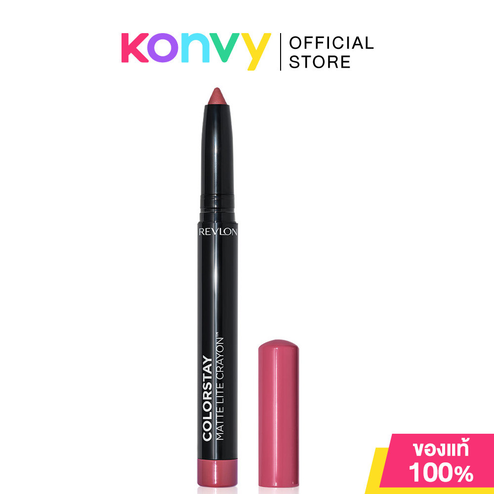 REVLON Colorstay Matte Crayon 1.4g #004 Take Flight เรฟลอน ลิปสติกแบบแท่งดินสอเนื้อแมทสีชัด ติดทน.