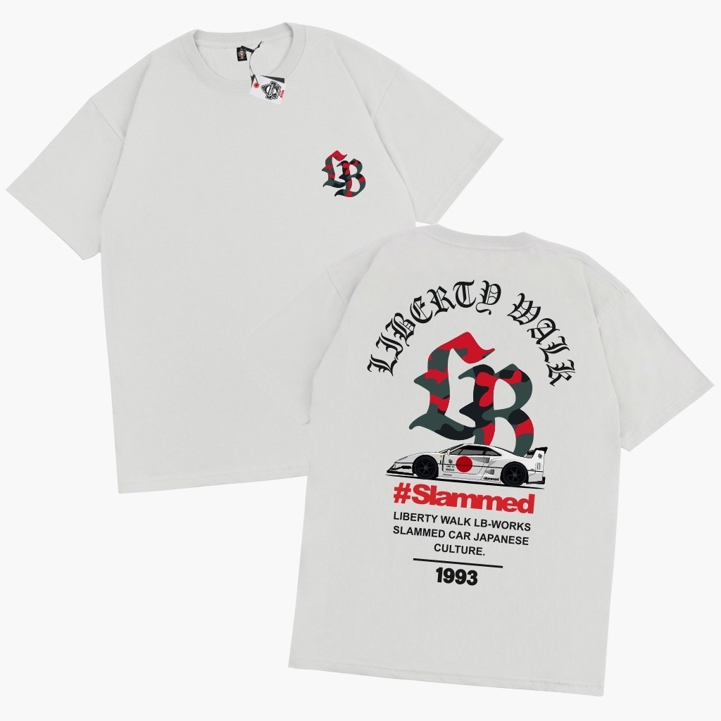 Hot sales การจัดส่งที่รวดเร็วมีหลายสี เสื้อยืด ลาย Krmk Kaos FERRARI F40 LBWK LIBERTY WALK Kaos สําห