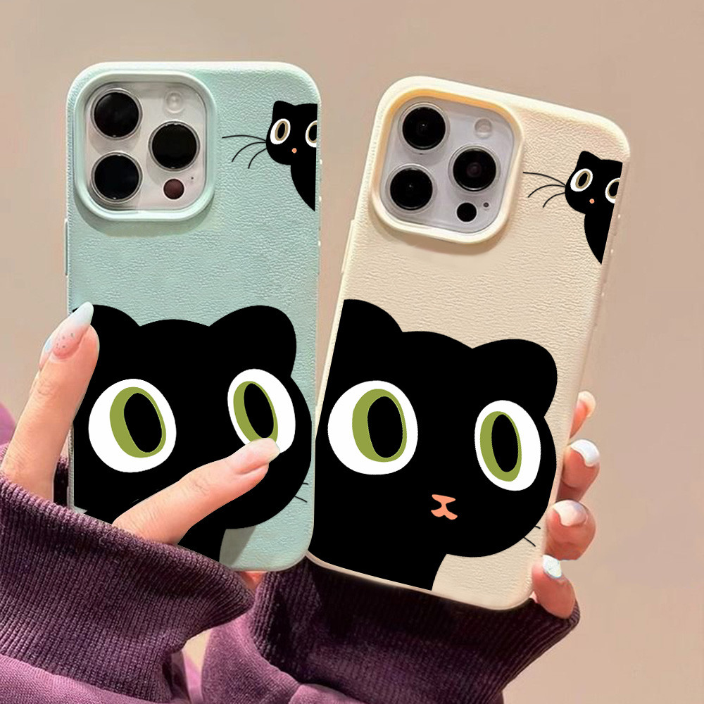Holle เคสโทรศัพท์หนังCase เคส For iPhone 16 Pro Max 15 14 13 12 11 X XR XS Max เคสโทรศัพท์แบบนุ่มกันกระแทกสีทึบเรียบง่าย