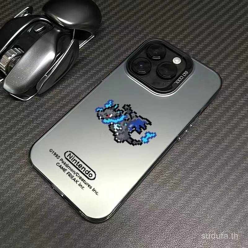 เคสโทรศัพท์มือถือแบบเรียบง่ายน่ารักพิกเซลสำหรับ iPhone x XS 11PROMAX 12 13 14 15 16 PRO MAX 13PROMAX 14PROMAX 7plus 15PLUS เคสป้องกันการตกหล่น