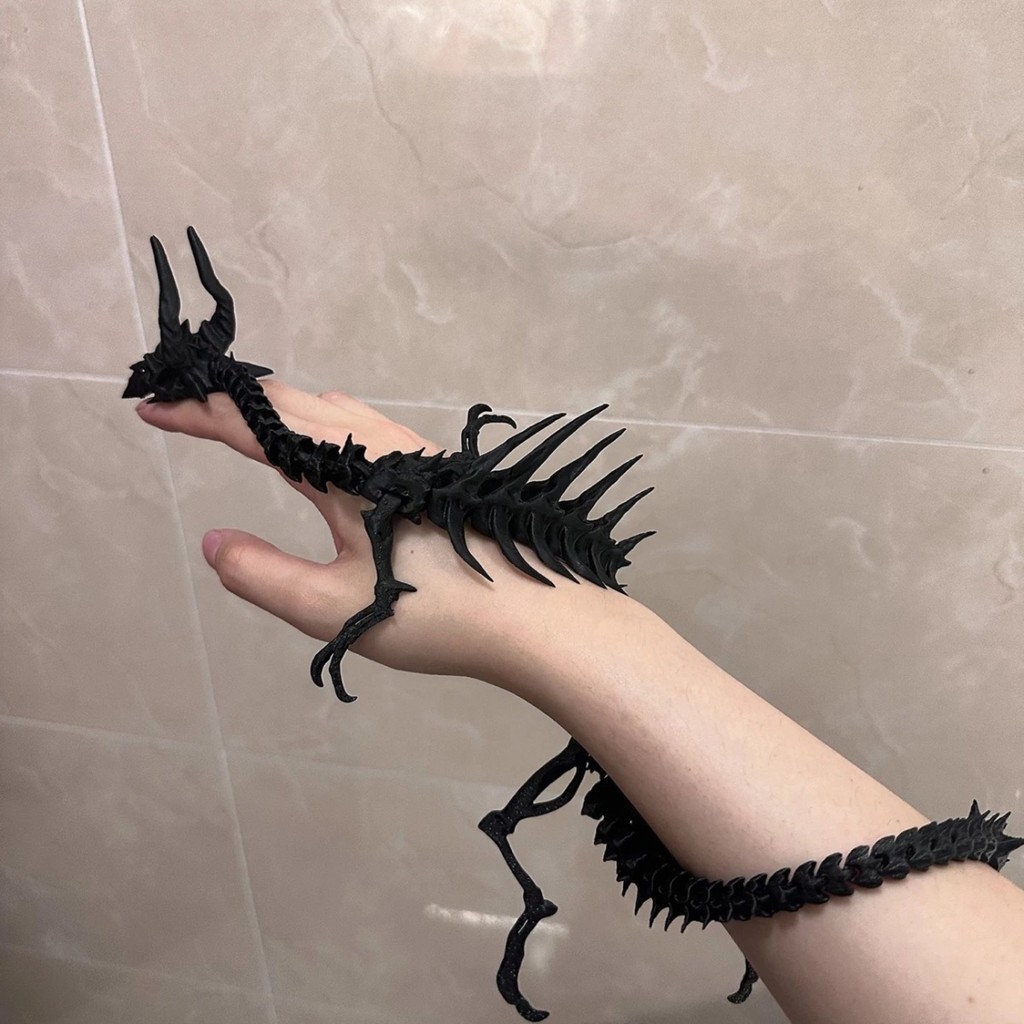 [Meow.sensei] Bone Dragon Gothic Punk Revenge Dragon Bone Spot จี้เครื่องประดับคอสสไตล์โกธิคเครื่องประดับมังกรรักษาสิ่งแวดล้อม