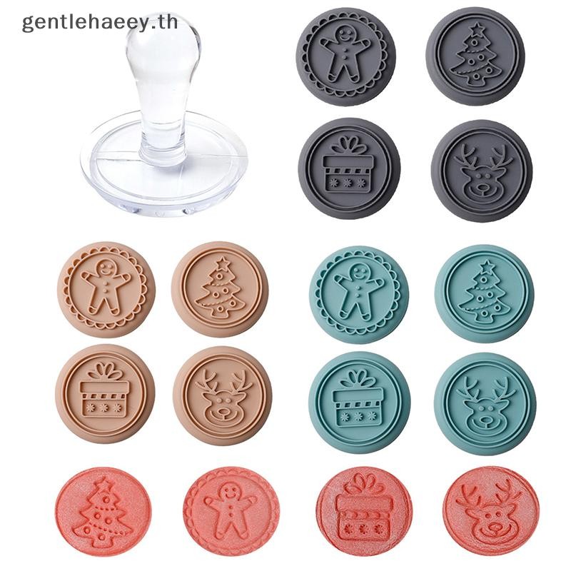 Gg 5 ชิ้น/เซ็ตคริสต์มาส Diy คุกกี้แม่พิมพ์บิสกิตแสตมป์ความดัน Fondant Sugarcraft เครื่องมืออบวันหยุด-ธีมคุกกี้ตกแต่ง TH