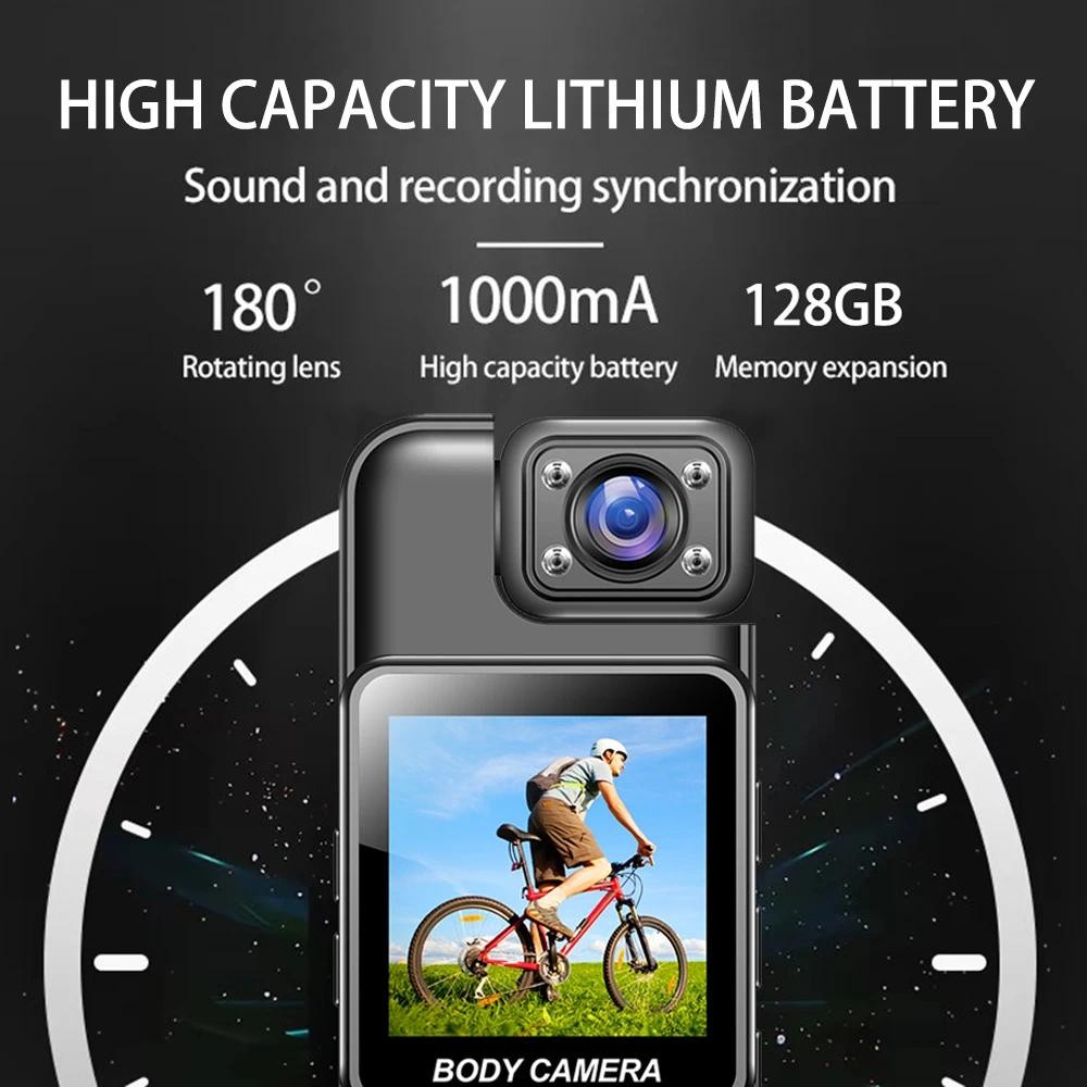 4k HD WiFi มินิกล้องแบบพกพาเครื่องบันทึกวิดีโอดิจิตอลตํารวจ Body Cam อินฟราเรด Night Vision กีฬา DV DVR 1080P กล้องวิดีโอขนาดเล็ก