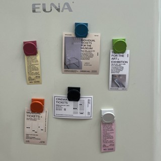 แม่เหล็กติดตู้เย็นขนาดเล็กสไตล์อินสตาแกรม คลิปแม่เหล็กโลหะ ส…