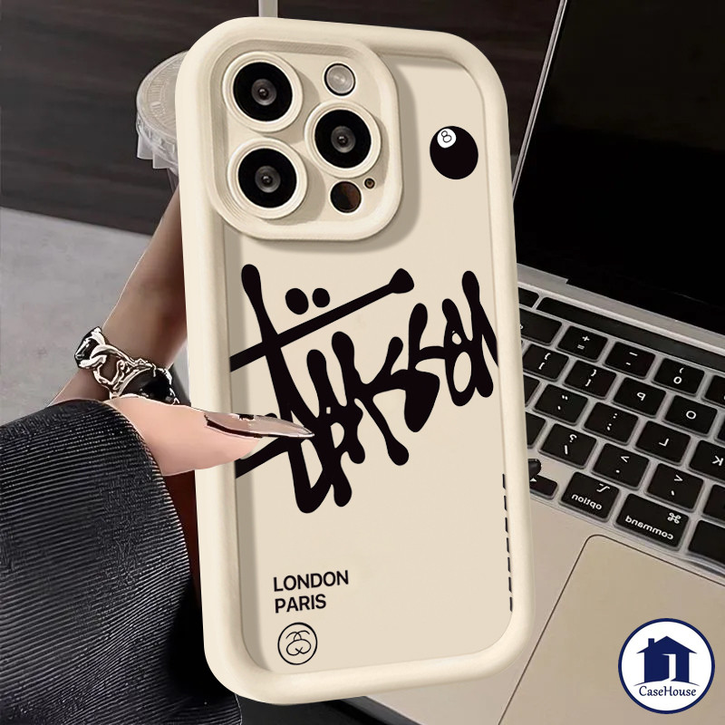 เคสนิ่มสำหรับใส่การ์ดลายตัวอักษรแฟชั่นสำหรับเล่นบิลเลียด Samsung A15 A05 A12 A14 A23 A03s A24 A04 A05s A32 A54 A13 A50