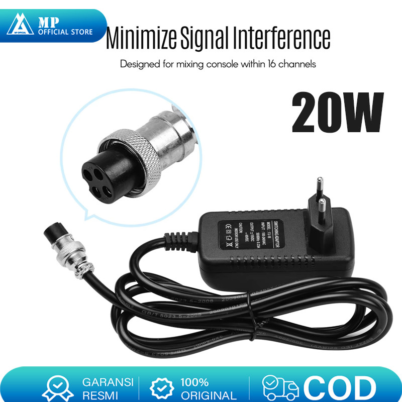 20W 4 Pin Audio Mixer Adapter 220V Ashley AX8N,Alesis AX8N/AX8N V3 20W