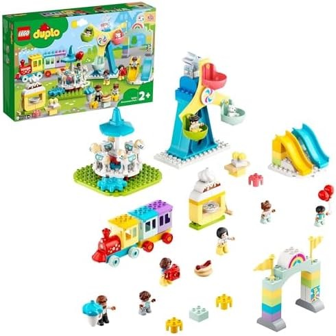 【Direct from Japan】LEGO Duplo Duplo Town Fun! Yuenchi 10956 บล็อกของเล่นปัจจุบัน เด็กทารก รถไฟเหาะ เ