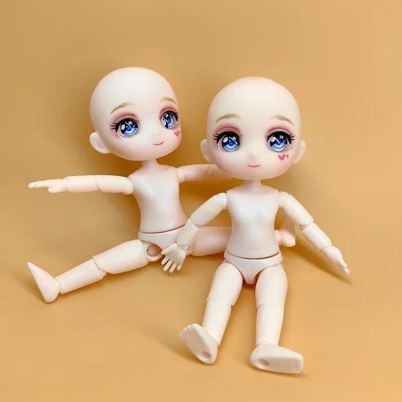 13 ซม. ตุ๊กตาอนิเมะน่ารัก 1/12 Bjd พร้อมอุปกรณ์เสริมสําหรับร่างกาย 9.5 ซม.