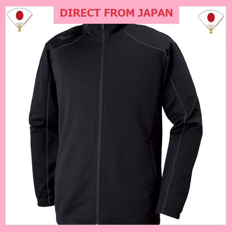 [Mizuno] Training Wear Warm-up Jacket Standard Moisture Wicking Quick Dry 32MC9125 Black/Castor Gray