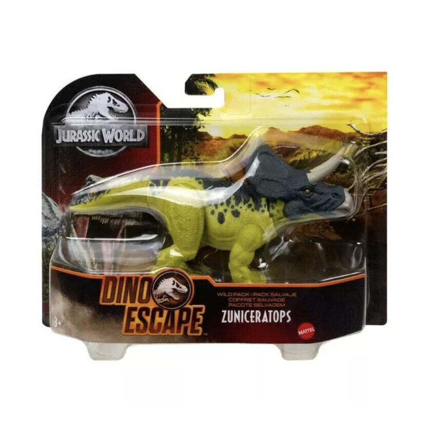 Jurassic World Dino Escape Wild Pack Zuniceratops ของเล่นรูปไดโนเสาร์