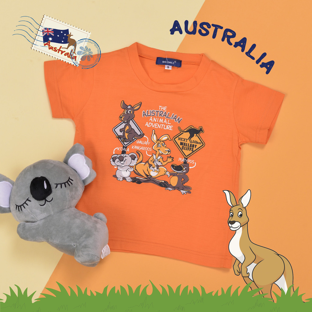 Bobobear เสื้อยืดเด็กชาย Australia Series 6