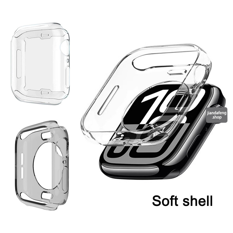 ทีพียู โปร่งใสเปลือกป้องกันสําหรับ iWatch Series 11 10 42 มม.46 มม.9 8 7 6 5 4 3 กับ 40 มม.44 มม.45 มม.49 มม.