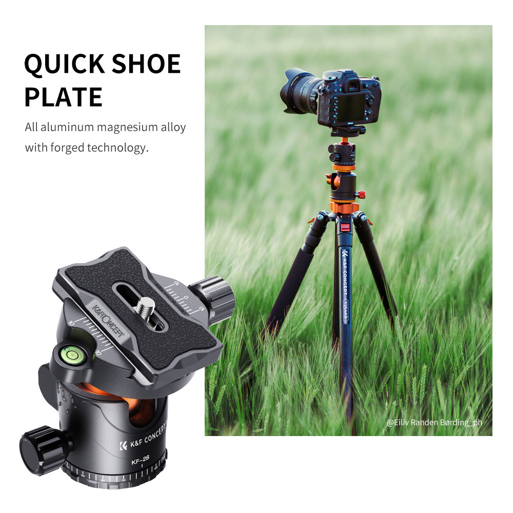 ขาตั้งกล้อง K & F CONCEPT SA254T1 2.39M/94.1 นิ้ว Professional การถ่ายภาพขาตั้งกล้อง Monopod กล้องแนวนอนขาตั้งกล้อง Aluminu Cam1114